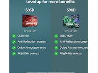 Samsung 55" S85D 4K OLED Smart TV TQ55S85D 50 - 59 tommer TV