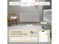 Mill Glass Smart WiFi Gen 4 panelovn 1000W Panelovner