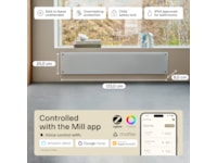 Mill Glass Smart WiFi Gen 4 panellist 1050W Panelovner