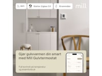 Mill Smart WiFi Gulvtermostat (matt hvit) Tilbehør til varme