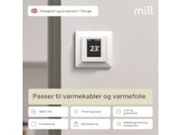 Mill Smart WiFi Gulvtermostat (matt hvit) Tilbehør til varme