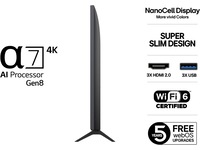 LG 55" NANO80 AI 4K NanoCell Smart TV (2025) 50 - 59 tommer TV