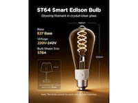 Govee Smart Edison Bulb E27, RGBWW LED Lamp ST64, Compatible with Matter Lyspærer & LED-pærer