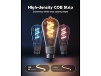 Govee Smart Edison Bulb E27, RGBWW LED Lamp ST64, Compatible with Matter Lyspærer & LED-pærer