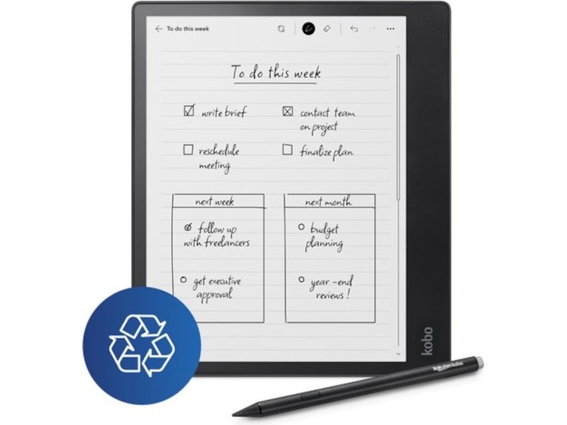 Kobo Elipsa 2E 10,3" 32GB Bundle (sort)  -B-Grade Demo annet i PC & nettbrett