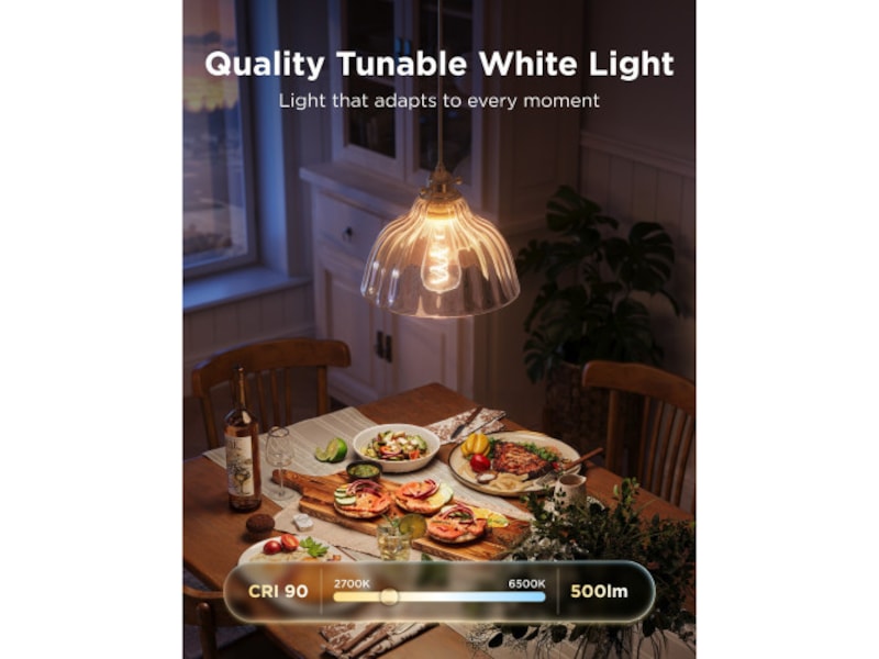Govee Smart Edison Bulb E27, RGBWW LED Lamp ST64, Compatible with Matter Lyspærer & LED-pærer