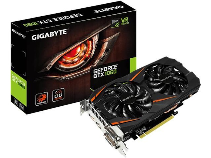 GIGABYTE GeForce GTX 1060 6GB 箱なし・動作確認済 Gigabyte GeForce GTX 1060 3GB Windforce | KomplettBedrift.no