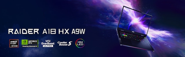 MSI Raider A18 HX 18" gaming laptop