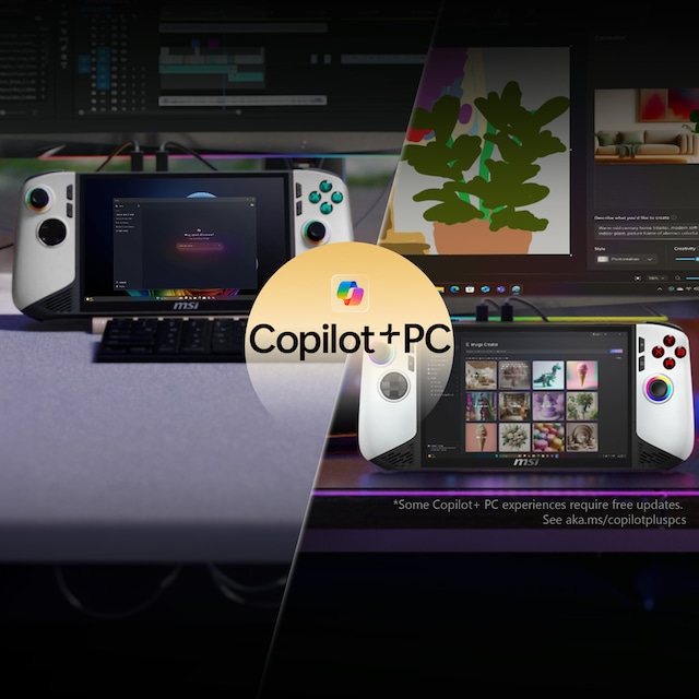 MSI Claw 8 AI+ Polar Tempest MSI Claw 8 AI+ Polar Tempest