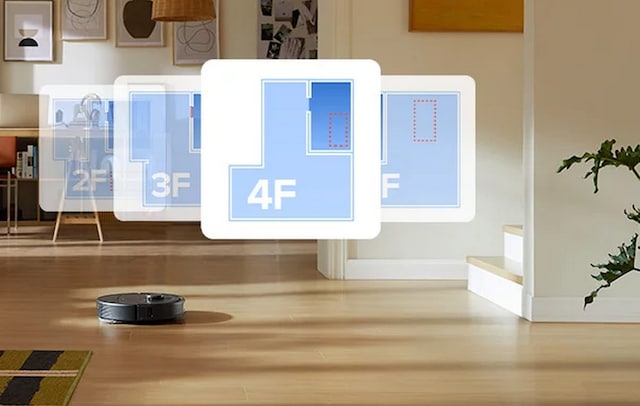 Up to 4 floor maps supported