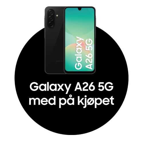 Galaxy A26 5G med på kjøpet