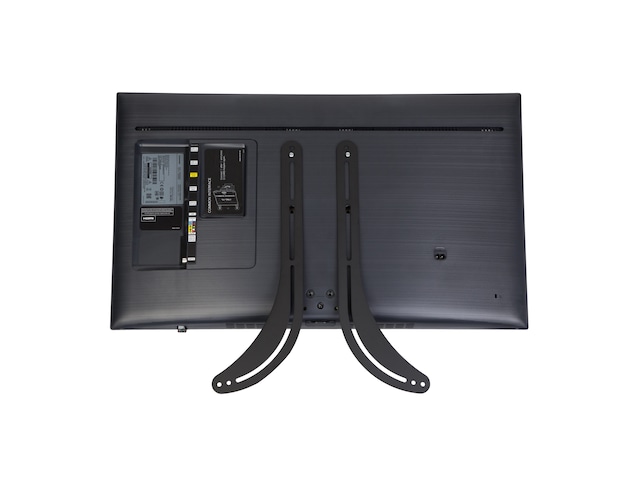 Soundbarbrakcets mounted behind a TV Soundbarbrakcets mounted behind a TV