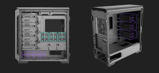 Plass til flere harddisker Plass til flere harddisker