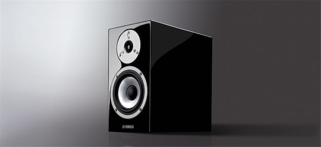 Kabinettet er preget med en svart speilblank piano finish