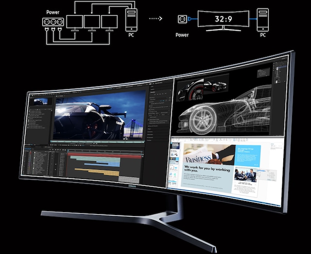 Samsung 49" QLED Curved FreeSync C49HG90 Samsung 49" QLED Curved FreeSync C49HG90