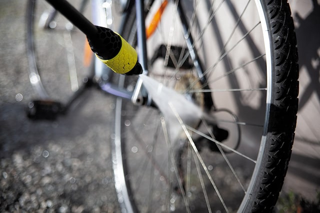 vask av sykkel vask av sykkel