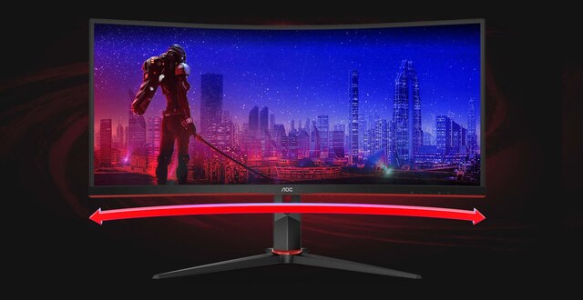 AOC 34" Curved gamingskjerm CU34G2X/BK