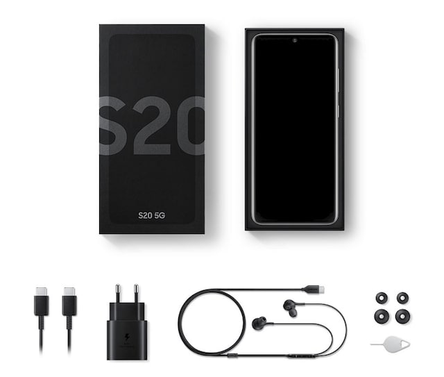 Galaxy S20 5G klar -Hva er i esken? Galaxy S20 5G klar -Hva er i esken?