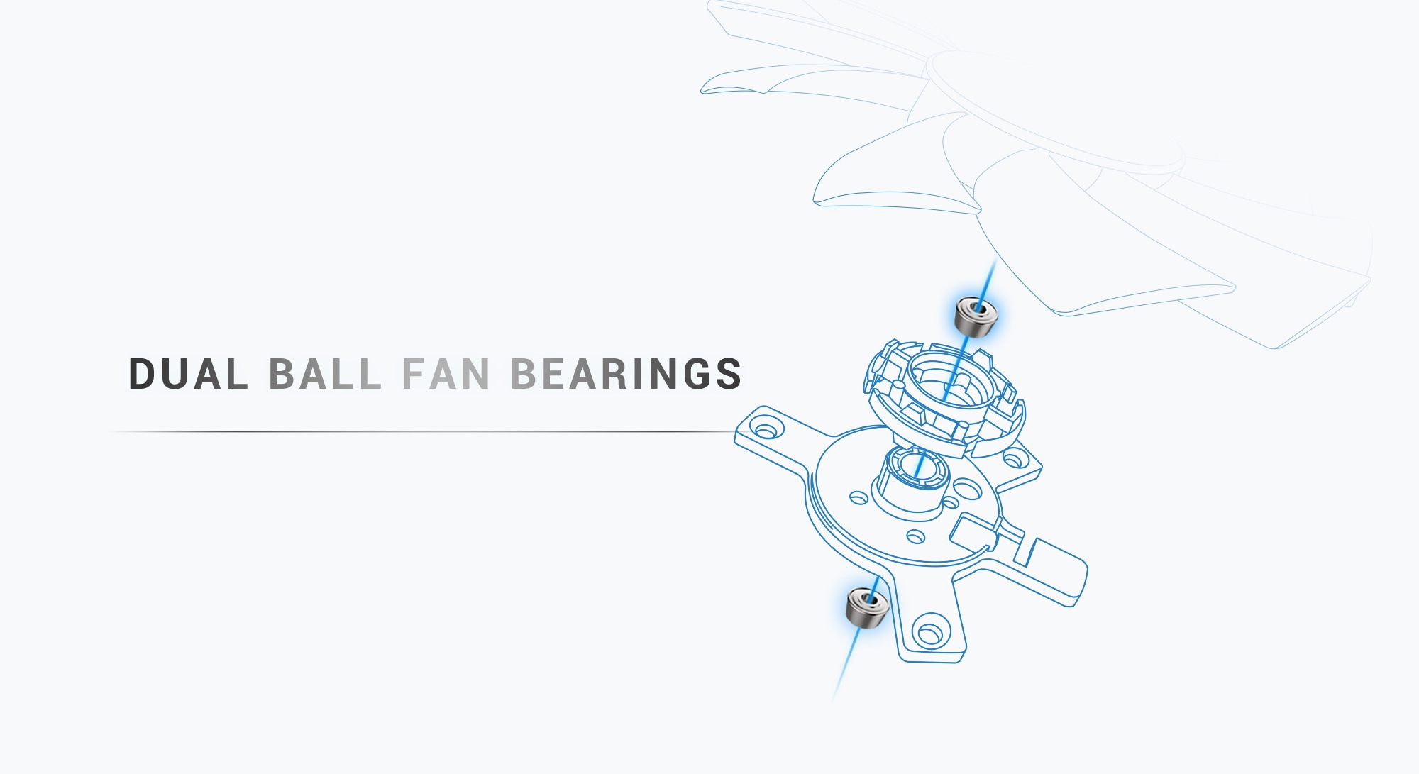 Dual ball fan bearings Dual ball fan bearings