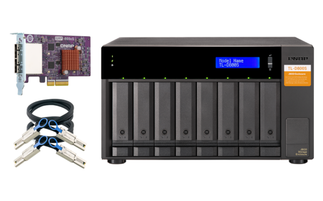 Qnap TL-D800S 8 bay desktop Qnap TL-D800S 8 bay desktop