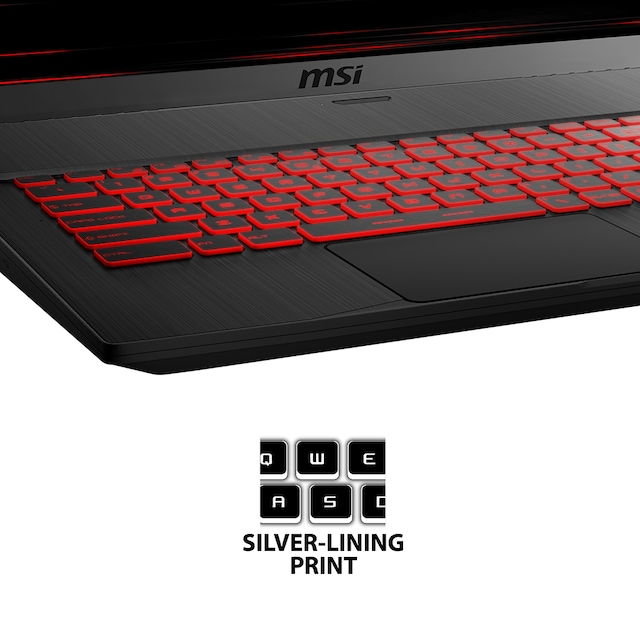 MSI GF65 tynn 15,6" FHD 120 Hz Bakbelyst tastatur MSI GF65 tynn 15,6" FHD 120 Hz Bakbelyst tastatur