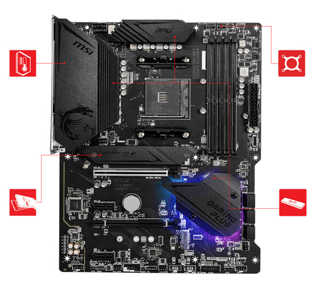 MSI MPG B550 GAMING PLUS MSI MPG B550 GAMING PLUS