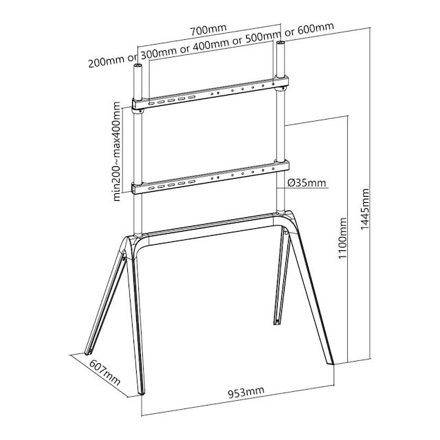 Strektegning med mål Strektegning med mål