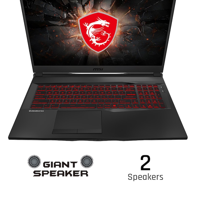 MSI GL75 Leopard 17,3" FHD 144 Hz giganthøyttaler MSI GL75 Leopard 17,3" FHD 144 Hz giganthøyttaler