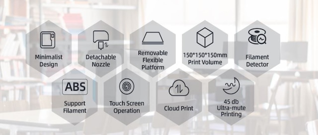 Flashforge 3D-printer Adventure 3 Funksjoner Flashforge 3D-printer Adventure 3 Funksjoner