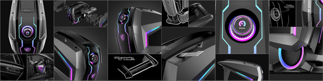 MSI MEG Aegis Ti5 futuristisk design