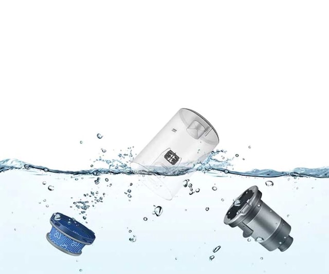 Støvbeholderen kan vaskes Støvbeholderen kan vaskes