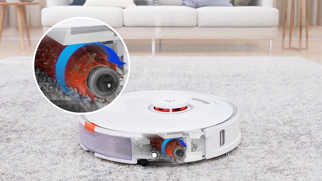 En viktig oppgradering på S7 er børsten av 100 % gummi. En viktig oppgradering på S7 er børsten av 100 % gummi.