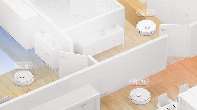 Nnå blir det lekende lett å kontrollere nøyaktig hvordan roboten behandler ulike overflater. Nnå blir det lekende lett å kontrollere nøyaktig hvordan roboten behandler ulike overflater.