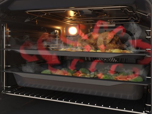 Optimal luftsirkulasjon som omslutter maten fullstendig