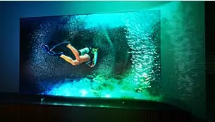 Strålende storskjerm. Mini LED-TV.