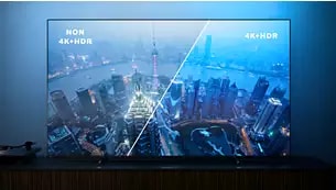 Livaktig HDR-bilde. PHILIPS 4K UHD-TV. Livaktig HDR-bilde. PHILIPS 4K UHD-TV.