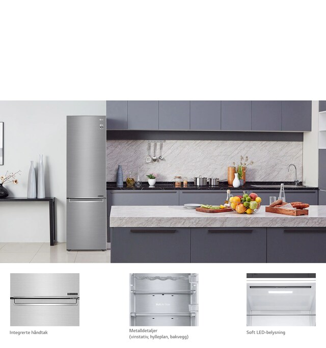 LG GBB72PZVGN Kombiskap