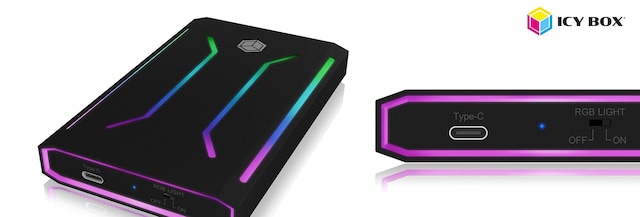 ICY BOX USB 3.1 (Gen 2) til M.2 NVMe SSD-kabinett ICY BOX USB 3.1 (Gen 2) til M.2 NVMe SSD-kabinett