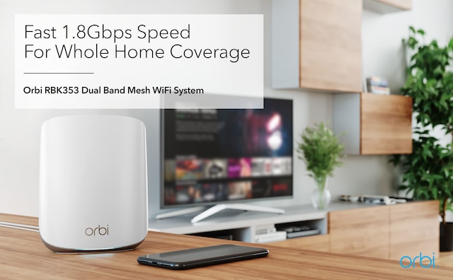 Netgear Orbi WiFi 6 Mesh System RBK353
