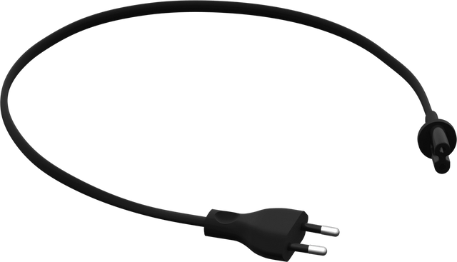 Sonos strømkabel I, 0,5m Svart