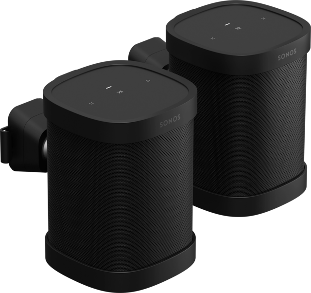 Sonos One-veggfeste, Svart (par)