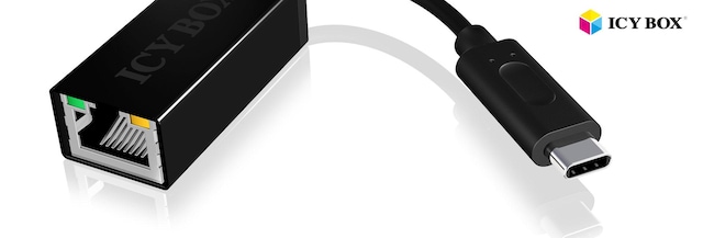 Icy Box USB 2.0 Type-C til Ethernet LAN 10/100Mbit/s-adapter Icy Box USB 2.0 Type-C til Ethernet LAN 10/100Mbit/s-adapter