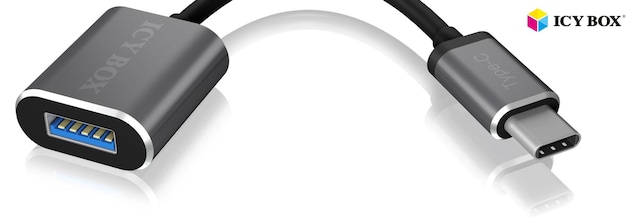 Icy Box USB Type-C® (hann) til USB Type-A (hunn) adapter Icy Box USB Type-C® (hann) til USB Type-A (hunn) adapter