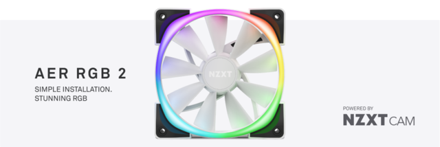 Kabinettvifte fra NZXT, Aer RGB Kabinettvifte fra NZXT, Aer RGB