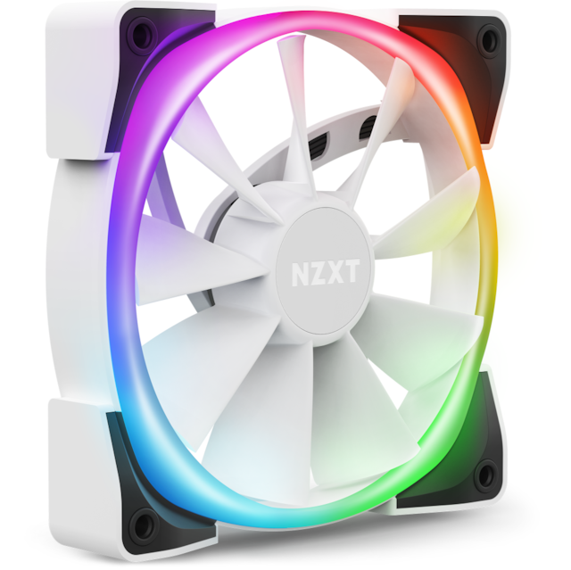 Hvit PC-vifte fra NZXT, Aer RGB Hvit PC-vifte fra NZXT, Aer RGB