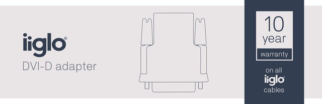 iiglo DVI-D-adapter, DVI til HDMI iiglo DVI-D-adapter, DVI til HDMI