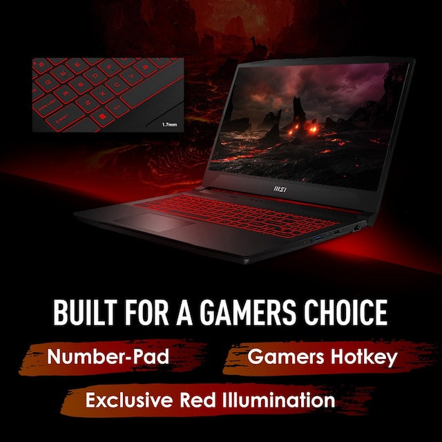 MSI GF66 Katana 15,6" gaminglaptop MSI GF66 Katana 15,6" gaminglaptop