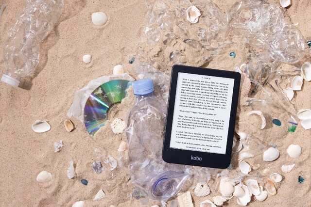 Kobo Clara 2E er vanntett og produsert med resirkulert plast Kobo Clara 2E er vanntett og produsert med resirkulert plast