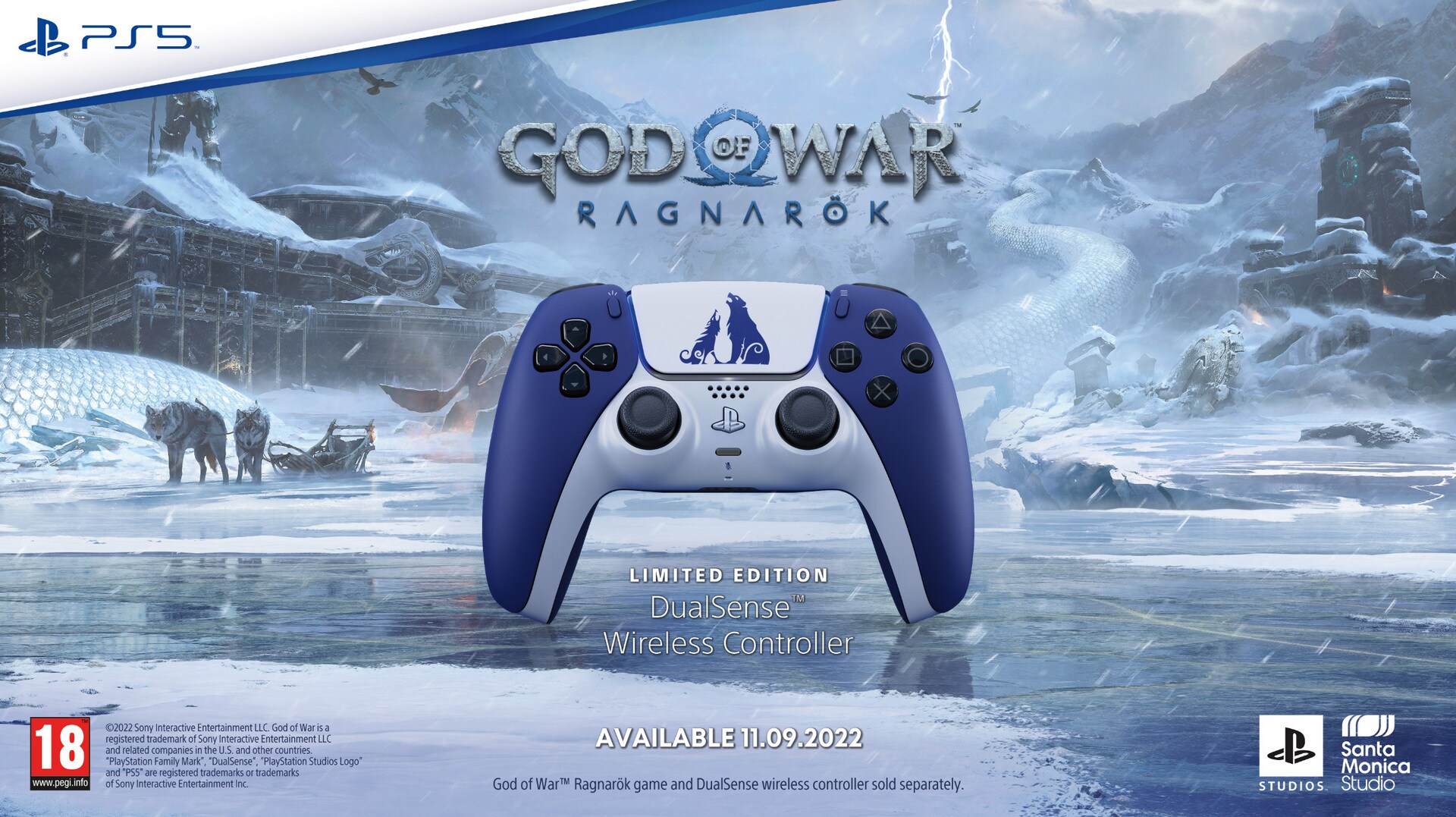 PlayStation 5 DualSense Kontroller (God of War Ragnarök