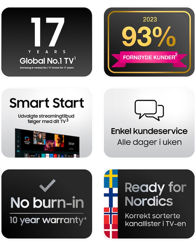 Fordeler med Samsung Fordeler med Samsung